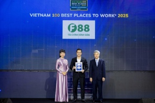 F88 lọt top 100 nơi làm việc tốt nhất Việt Nam