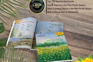  Báo cáo thường niên của HDBank đạt giải bạch kim quốc tế 