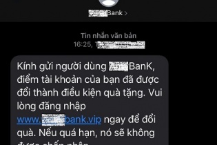 Cảnh báo tin nhắn giả mạo ngân hàng lừa chiếm đoạt tiền cuối năm gia tăng