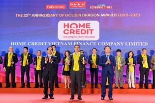 Home Credit đạt Giải thưởng Rồng vàng dành cho doanh nghiệp FDI tiêu biểu lần thứ 7 