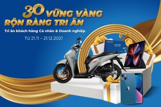 Sacombank tri ân khách hàng nhân dịp 30 năm thành lập 