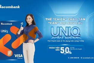 Sacombank ra mắt thẻ tích hợp Visa UNIQ Platinum đa tiện ích