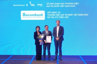 Brand Finance: Sacombank vào top 22 thương hiệu giá trị nhất Việt Nam