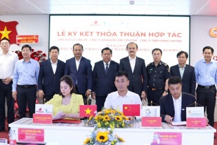 Cảng quốc tế Long An hợp tác với Cụm cảng Sơn Đông Trung Quốc và hãng tàu Singapore 