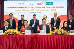  HDBank ký khoản vay hợp vốn trị giá 215 triệu USD với JICA, FinDev Canada và SMBC