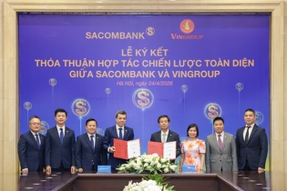 SACOMBANK và Vingroup ký kết hợp tác chiến lược toàn diện