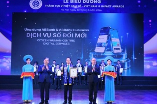 ABBank nhận giải “Dịch vụ số xuất sắc” tại Viet Nam I4 Impact Awards 2026