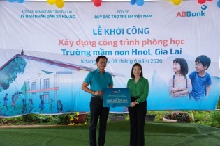 ABBank thêm “lớp học hạnh phúc” cho trẻ em Gia Lai