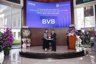 BVBank niêm yết 640 triệu cổ phiếu BVB trên sàn HOSE