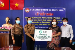 Van Phuc Group ủng hộ 5 tỷ đồng Quỹ vaccine phòng chống COVID-19 
