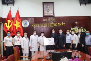 Bamboo Capital ủng hộ 2 tỷ đồng cho công tác phòng chống dịch Covid-19 Bệnh viện Thống Nhất