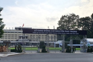 TP.HCM tổ chức lễ viếng, truy điệu Tổng Bí thư Nguyễn Phú Trọng tại Hội trường Thống Nhất