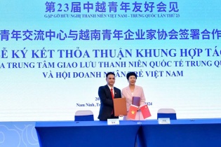 Hội Doanh nhân trẻ Việt Nam hợp tác với Trung tâm Giao lưu Thanh niên Quốc tế Trung Quốc 