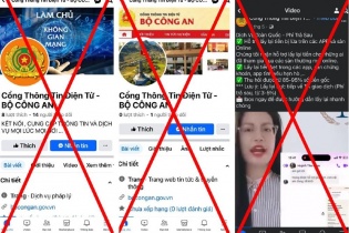 Nhiều fanpage mạo danh Cổng Thông tin điện tử Bộ Công an