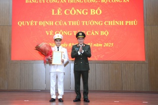 Bộ Công an có tân Thứ trưởng