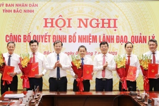 Tỉnh Bắc Ninh bổ nhiệm 20 lãnh đạo sở, ban, ngành sau sáp nhập