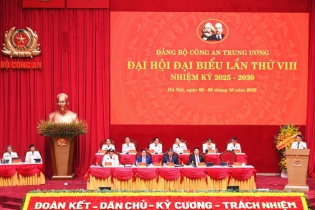 Khai mạc Đại hội đại biểu Đảng bộ Công an Trung ương lần thứ VIII