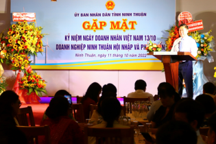 Chủ tịch Ninh Thuận: Đồng hành với doanh nghiệp, doanh nhân là chủ trương xuyên suốt