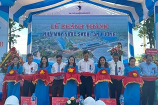 Quảng Trị khánh thành dự án nâng cấp nhà máy nước sạch Tân Lương