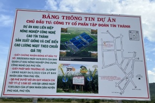 Phú Yên: Tập đoàn Tín Thành khởi động dự án tại Khu Nông nghiệp ứng dụng công nghệ cao