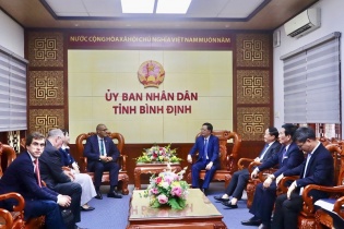 Tân CEO Tập đoàn PNE làm việc với tỉnh Bình Định về dự án điện gió ngoài khơi