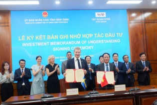Bình Định và Tập đoàn Syre ký kết ghi nhớ dự án sản xuất tái chế vải