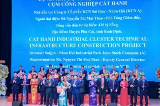 Công ty Sài Gòn - Nhơn Hội đầu tư Cụm công nghiệp Cát Hanh vốn hơn 432 tỷ đồng