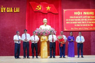 Gia Lai công bố loạt lãnh đạo sở, ngành sau sáp nhập