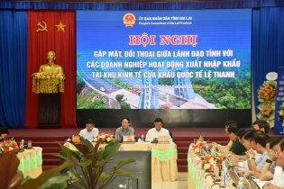 Lãnh đạo Gia Lai đối thoại với các doanh nghiệp hoạt động xuất nhập khẩu tại cửa khẩu