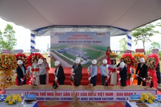 KURZ động thổ mở rộng nhà máy sản xuất tại Gia Lai, vốn tăng thêm 830 tỷ đồng