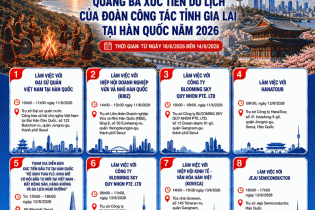 Chủ tịch tỉnh Gia Lai làm trưởng đoàn sang Hàn Quốc quảng bá, xúc tiến du lịch