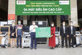 Phúc Khang Corporation tặng 4 máy siêu âm cao cấp cho Bệnh viện Đại học Y Dược TP.HCM