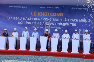 Khởi công dự án cầu Rạch Miễu 2 với tổng vốn đầu tư 5.175 tỷ đồng