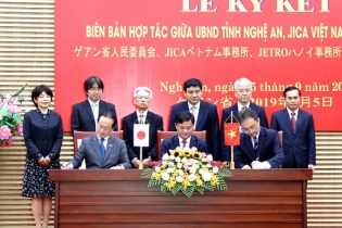 Nghệ An ký kết hợp tác với các tổ chức Nhật Bản