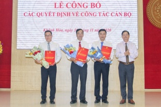 Khánh Hòa bổ nhiệm nhiều cán bộ chủ chốt sở, ngành
