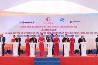 Khởi động dự án hạ tầng CCN và khánh thành một số nhà máy phía Bắc Hà Tĩnh