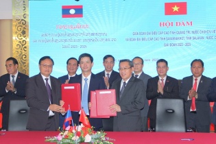 Ba tỉnh Quảng Trị - Savannakhet -Salavan ký kết hợp tác giai đoạn 2023-2025