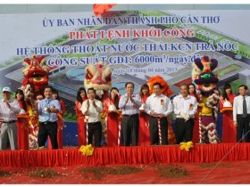 Khởi công nhà máy xử lý nước thải tại Cần Thơ