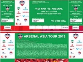 Bán vé trận Việt Nam-Arsenal qua đường công văn