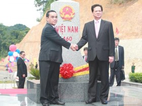 Hoàn thành công tác tôn tạo mốc biên giới Việt Nam - Lào