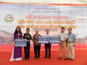 Khánh thành Đền thờ các anh hùng liệt sỹ Truông Bồn