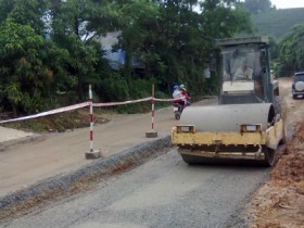 Đồng loạt cải tạo QL 2 đoạn Đoan Hùng – Thanh Thuỷ