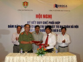 Dự án hầm Đèo Cả ký hợp tác về mặt an ninh
