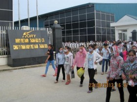 Thanh Hóa: Hàng nghìn công nhân IVORY đình công