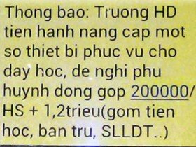 Lộ mặt kẻ mạo danh sổ liên lạc điện tử gửi tin moi tiền