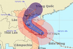 Bão Haiyan chuyển hướng vào Thanh Hóa, Nam Định