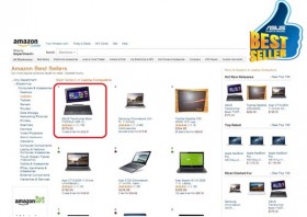 ASUS Transformer Book T100 "lên đỉnh" Best Seller của Amazon