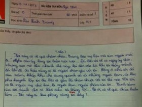 9 điểm bài văn  "xin các bạn đừng cười"