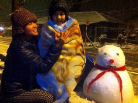 Hình ảnh cực độc về tuyết Sapa màu vàng rộm