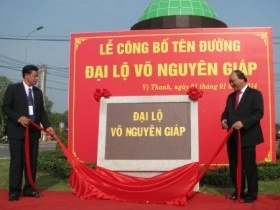 Đại lộ lớn nhất Hậu Giang mang tên Đại tướng